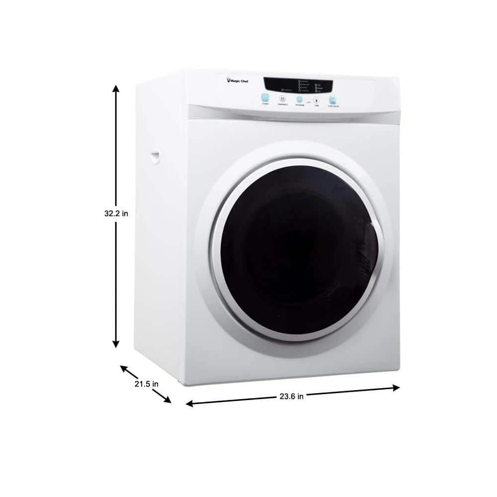 Compact 3.5 cu. ft. Electric Dryer in White Magic Chef Compact 3.5 cu. ft. Electric Dryer in White -Appliance Parts Pros Shop white magic chef electric dryers mcsdry35w 40 1000