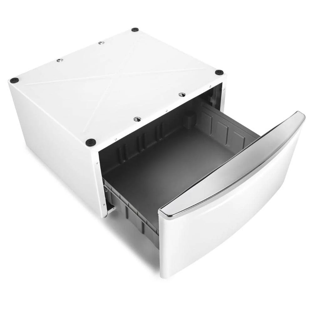 15.5 in. White Pedestal for Front Load Washer and Dryer with Storage Maytag 15.5 in. White Pedestal for Front Load Washer and Dryer with Storage -Appliance Parts Pros Shop white maytag washer and dryer pedestals xhpc155xw c3 1000