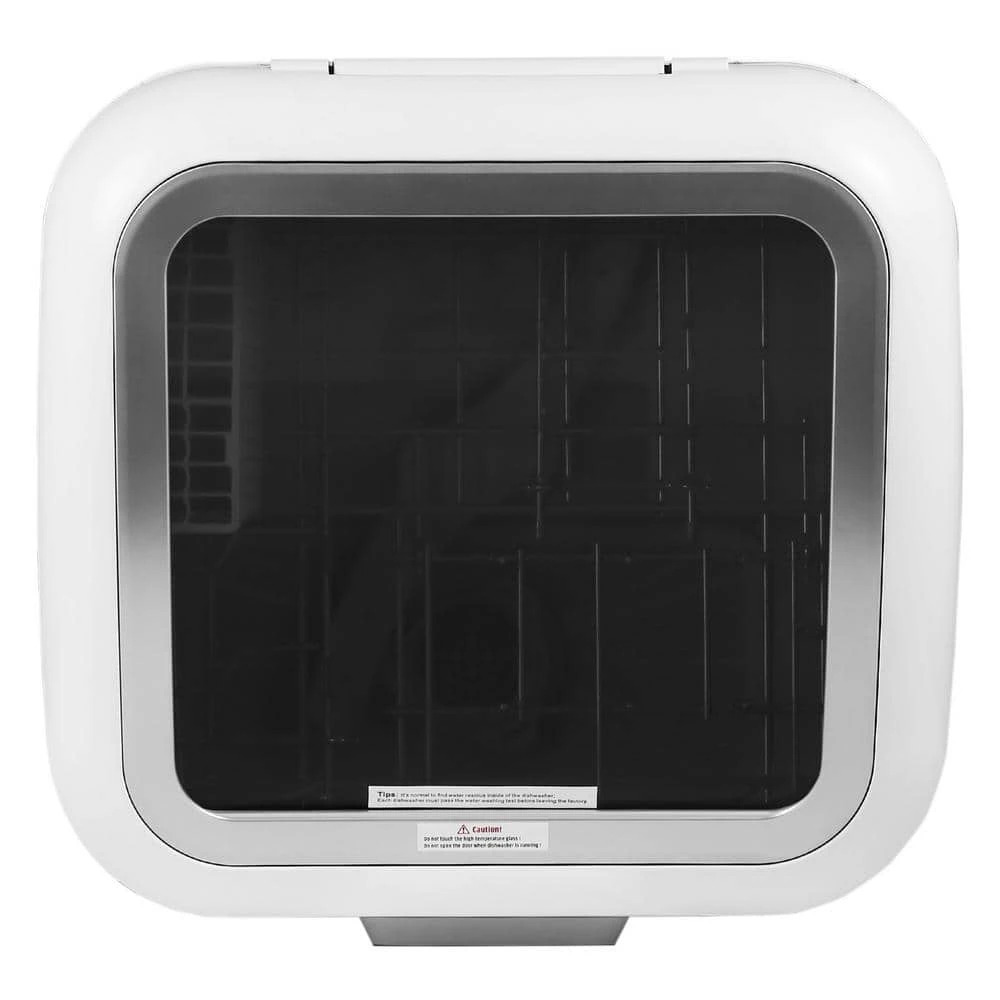 17 in. White Portable Countertop Dishwasher - Compact for 4-Sets of Tableware, 7-Place Settings and Washing Modes Razorri 17 in. White Portable Countertop Dishwasher - Compact for 4-Sets of Tableware, 7-Place Settings and Washing Modes -Appliance Parts Pros Shop white razorri countertop dishwashers comodo cdw04a 77 1000