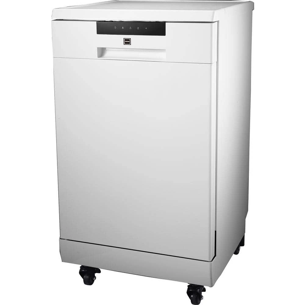 18 in. White Electronic Portable 120-volt Dishwasher with 3-Cycles with 8 Place Settings Capacity RCA 18 in. White Electronic Portable 120-volt Dishwasher with 3-Cycles with 8 Place Settings Capacity -Appliance Parts Pros Shop white rca portable dishwashers rdw1809 b white 64 1000