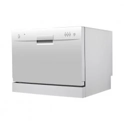 RCA 24 in. White Electronic CounterTop Control 600120-volt Dishwasher with 6-Cycles, 6 Place Settings Capacity -Appliance Parts Pros Shop white rca portable dishwashers rdw3208 a0 1000
