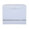 SPT 21 in. White Digital Portable Countertop 120-Volt Dishwasher with 6-Cycles and 6-Place Settings Capacity -Appliance Parts Pros Shop white spt countertop dishwashers sd 2213wb 64 1000