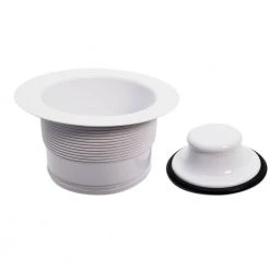 Westbrass 3-1/2 in. Brass EZ Mount Disposal Flange and Stopper in White 5 Westbrass 3-1/2 in. Brass EZ Mount Disposal Flange and Stopper in White -Appliance Parts Pros Shop white westbrass garbage disposal parts d2105 50 1f 1000