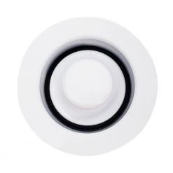Westbrass 3-1/2 in. Brass EZ Mount Disposal Flange and Stopper in White 4 Westbrass 3-1/2 in. Brass EZ Mount Disposal Flange and Stopper in White -Appliance Parts Pros Shop white westbrass garbage disposal parts d2105 50 4f 1000