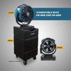 XPOWER WT-90 Portable Mobile Water Reservoir Tank for FM-68W, FM-88W, and FM-65WB Misting Fan, 90 Liter, 24 Gallon, Wheels 5 XPOWER WT-90 Portable Mobile Water Reservoir Tank for FM-68W, FM-88W, and FM-65WB Misting Fan, 90 Liter, 24 Gallon, Wheels -Appliance Parts Pros Shop xpower portable fan parts wt 90 c3 1000